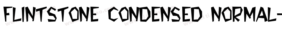 Flintstone Condensed Normal字体转换